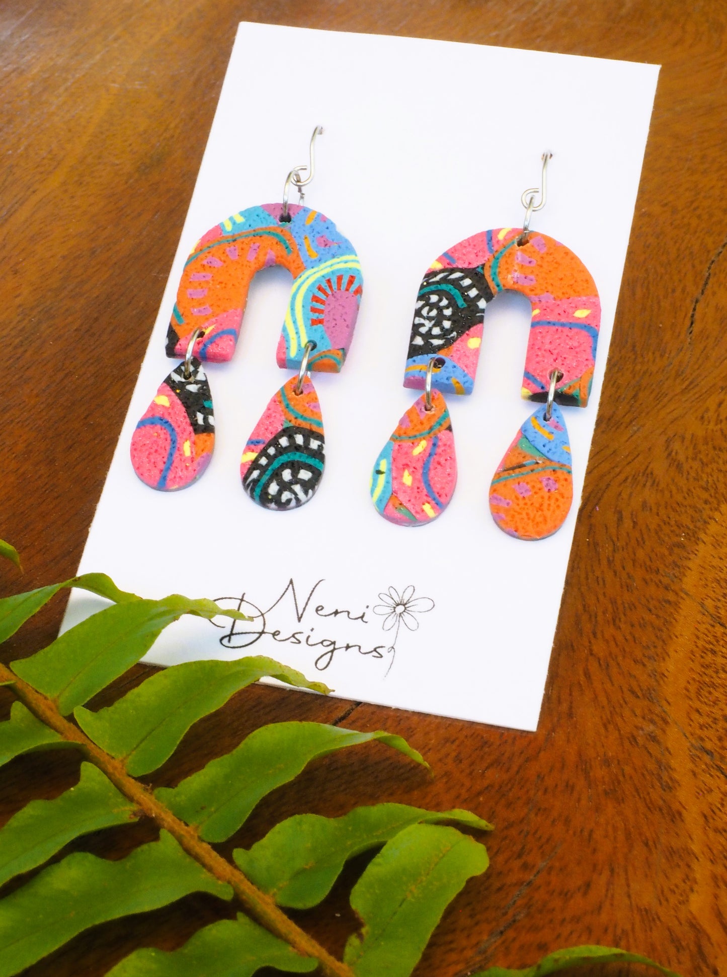 'rainbow pop' joan hook dangles