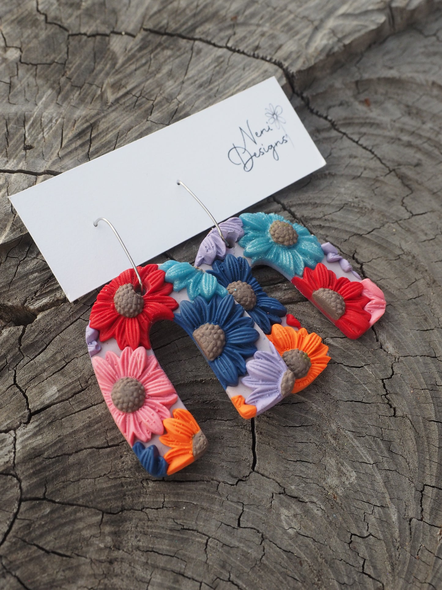 'rosie' (blue, red, pink and purple florals)