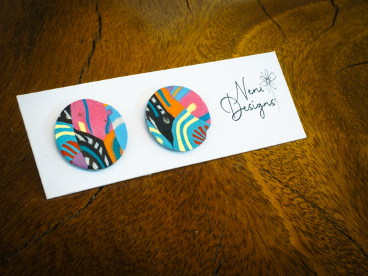 'rainbow pop' stud
