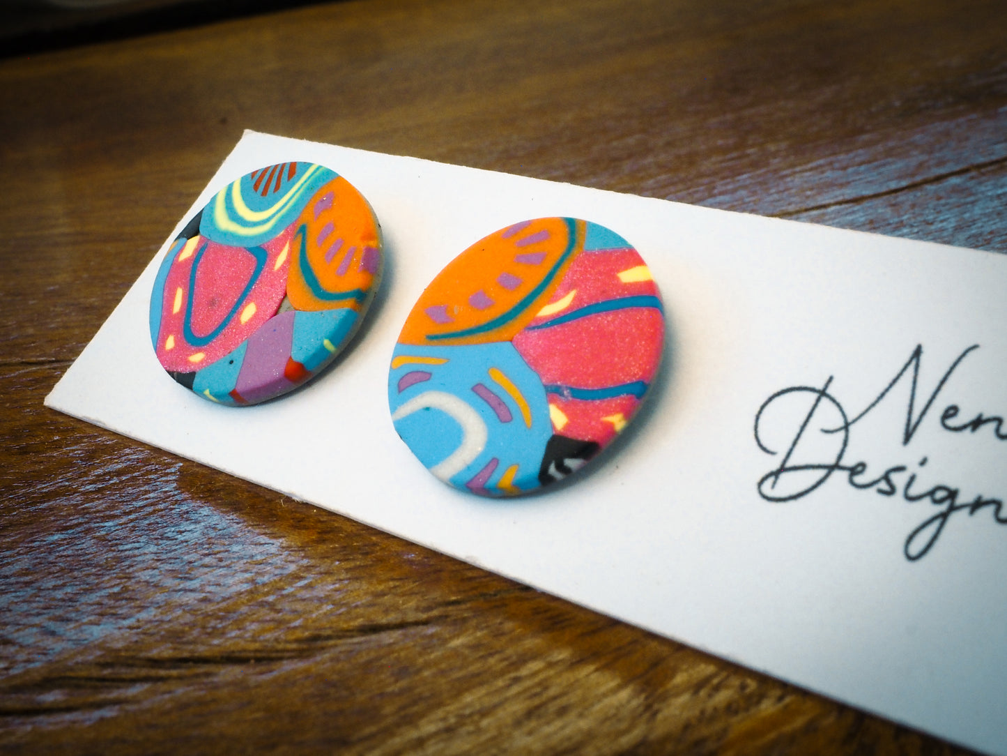 'rainbow pop' stud