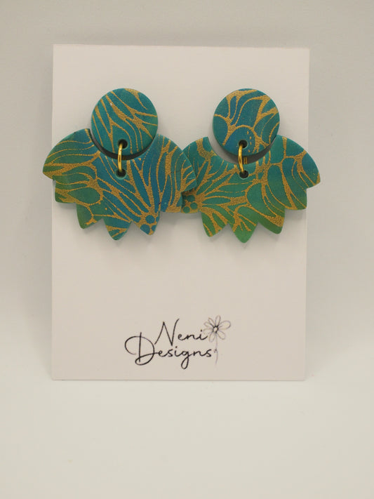 'turia' (bluey green with gold)