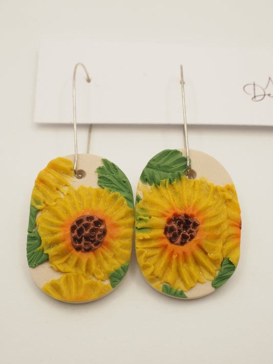 'clara' hoops (sunflowers)