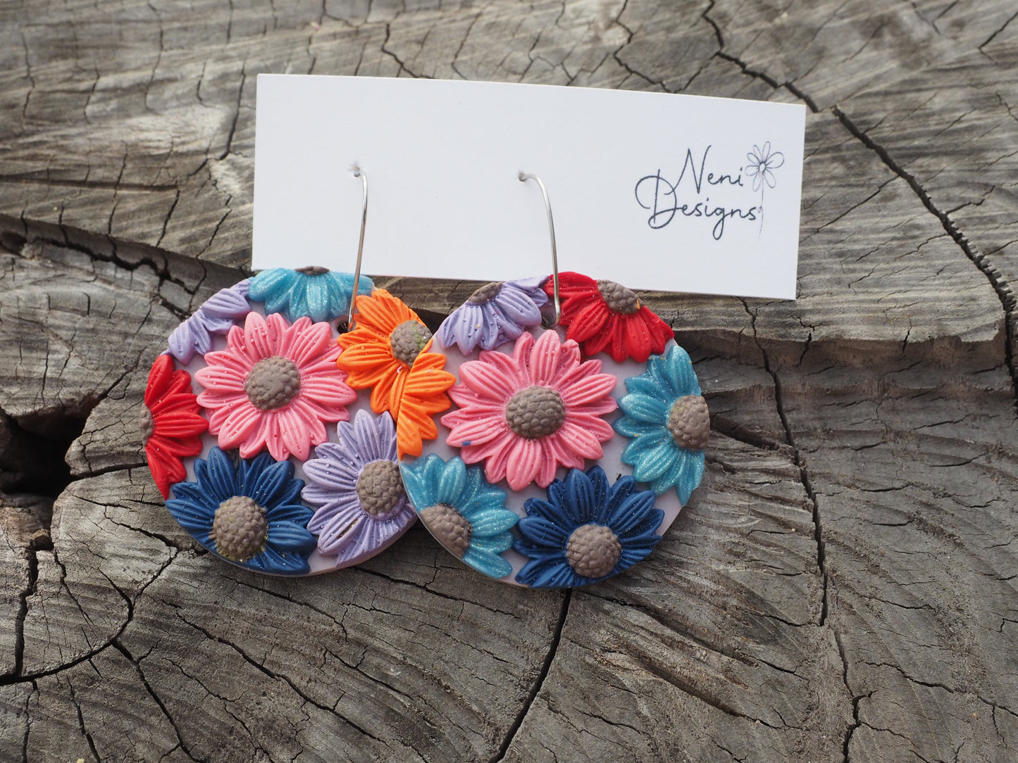 'evita' (red, blue, pink and purple florals)